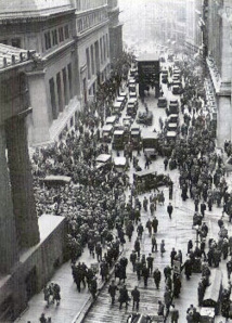 1929 - Wall Street au moment du krasch boursier