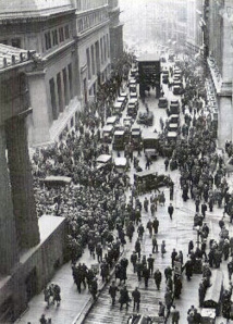 1929 - Wall Street au moment du krasch boursier 1929 - Wall Street au moment du krasch boursier