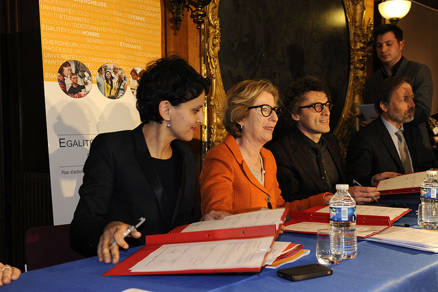 Najat Vallaud-Belkacem, la ministre du Droit des femmes, vient de lancer un palmarès récompensant les entreprises favorisant la parité homme-femme. Najat Vallaud-Belkacem, la ministre du Droit des femmes, vient de lancer un palmarès récompensant les entreprises favorisant la parité homme-femme.